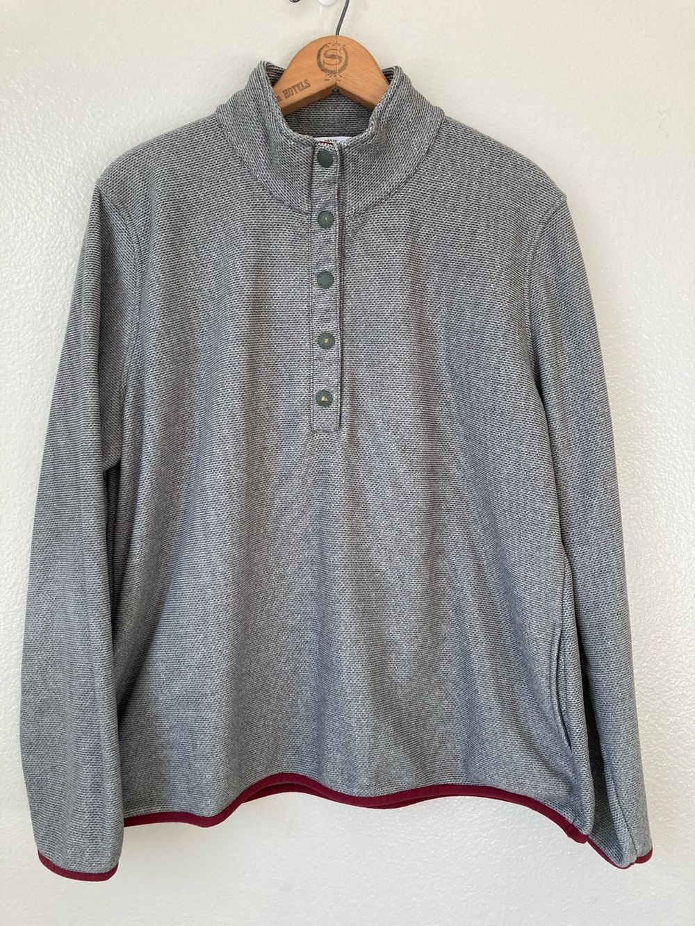 Orvis Trout Bum quarter 1/4 snap sweatshirt pullover sz XL